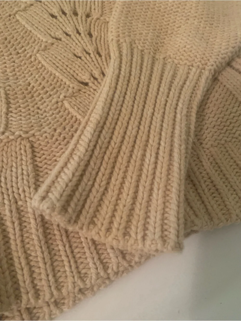 Free People Cropped Women's Pullover Sweater Bell Song Sandcastle Small